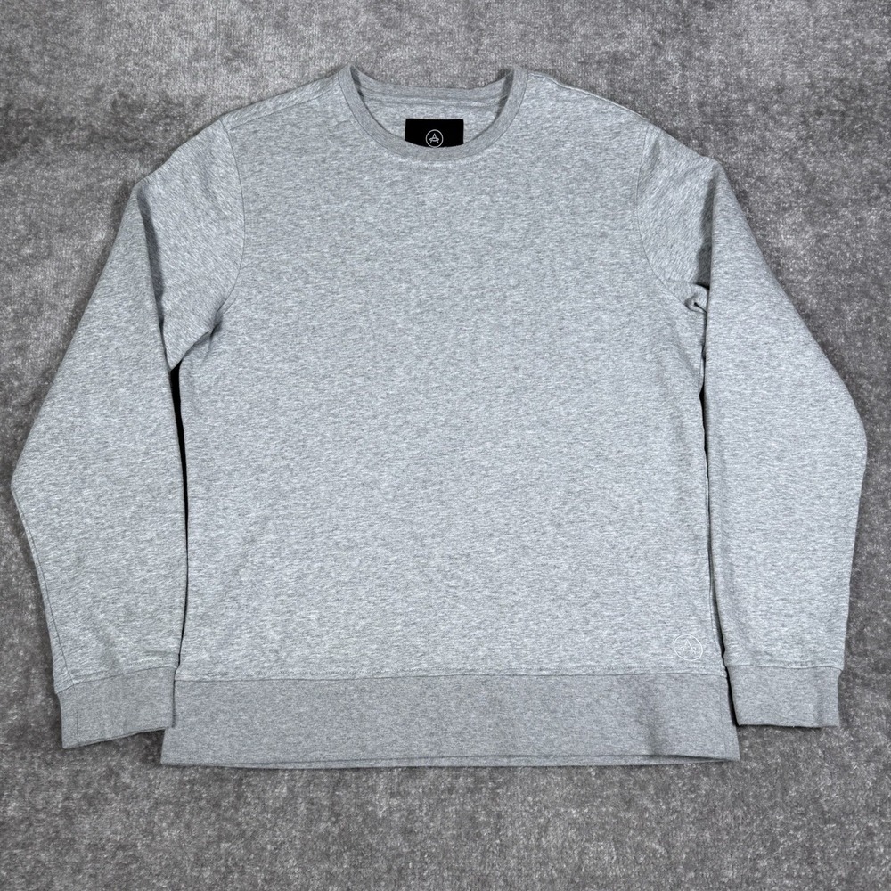 Aether Sweatshirt Men's‎ 2 Heather Gray Long Sleeve Crew Neck